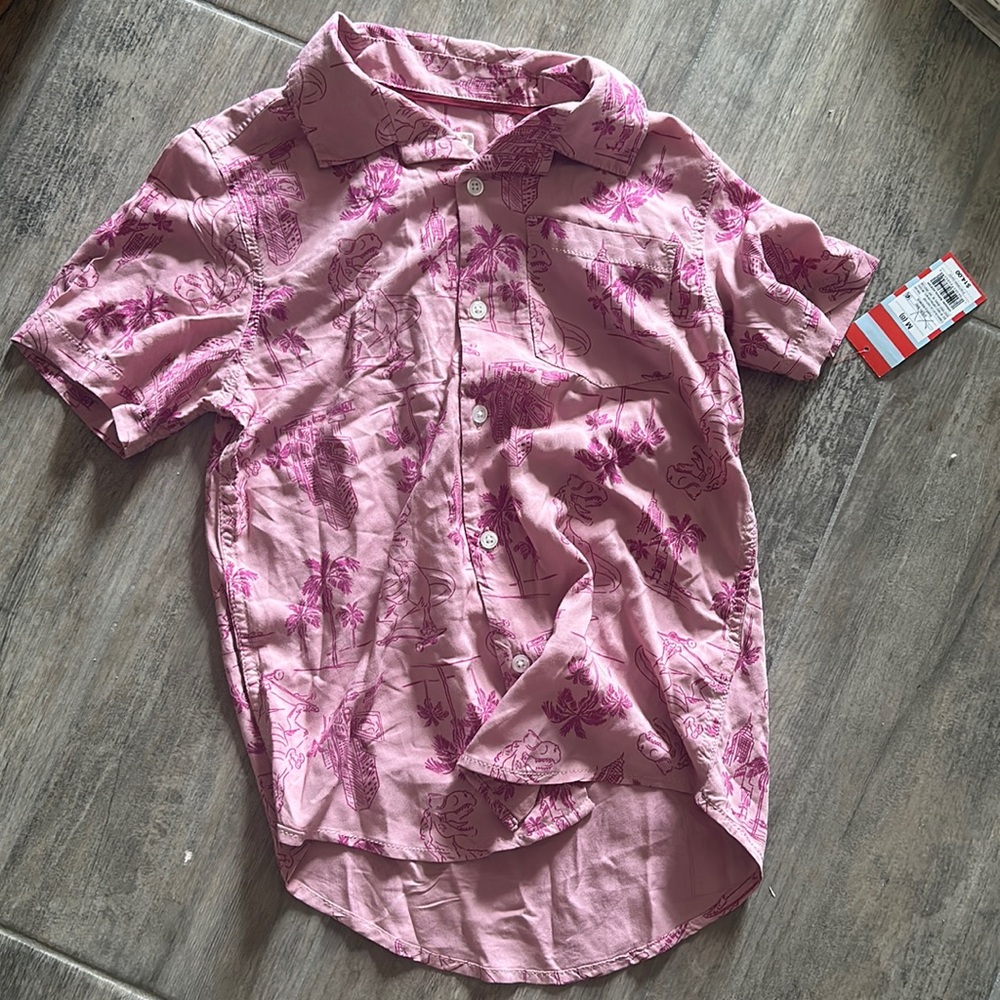 Cat and Jack sino Hawaiian shirt